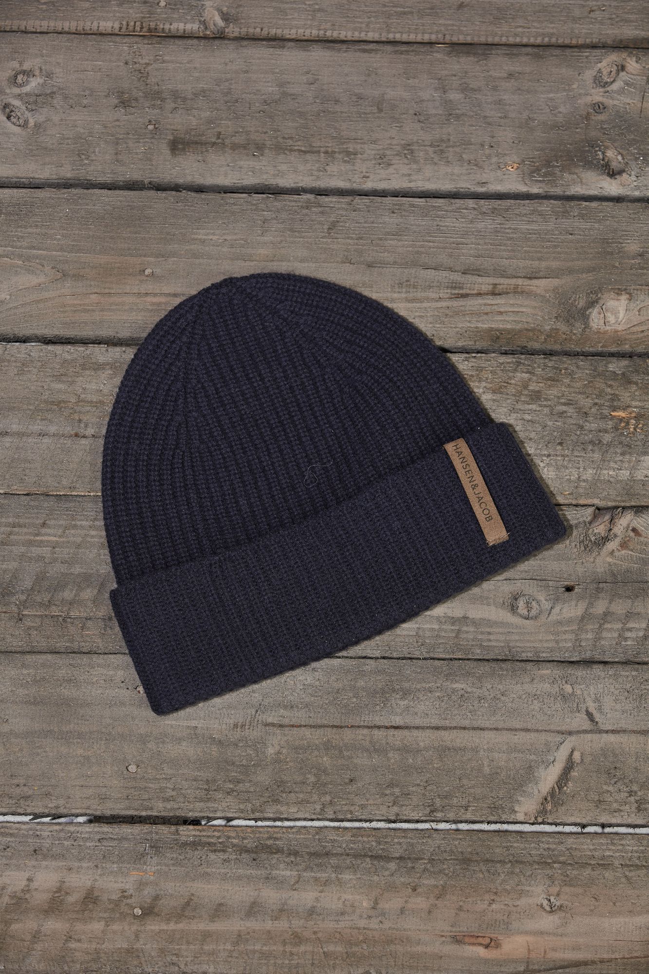 Geelong Beanie, Marinblå, One Size, Hansen & Jacob –