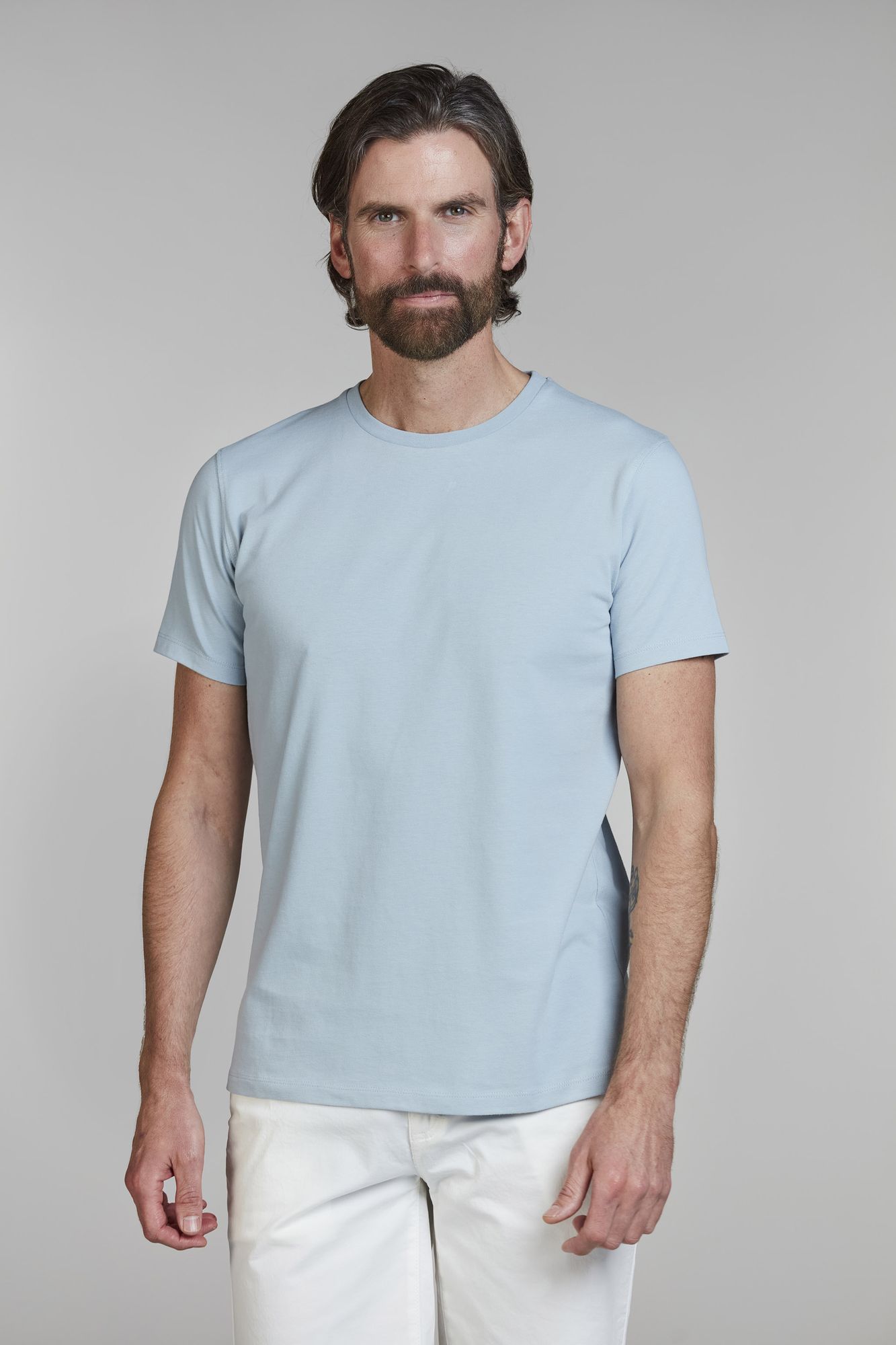 Exklusiv T-shirtClassic Tee, Ljus Blå, XXL, Hansen & Jacob - XXL