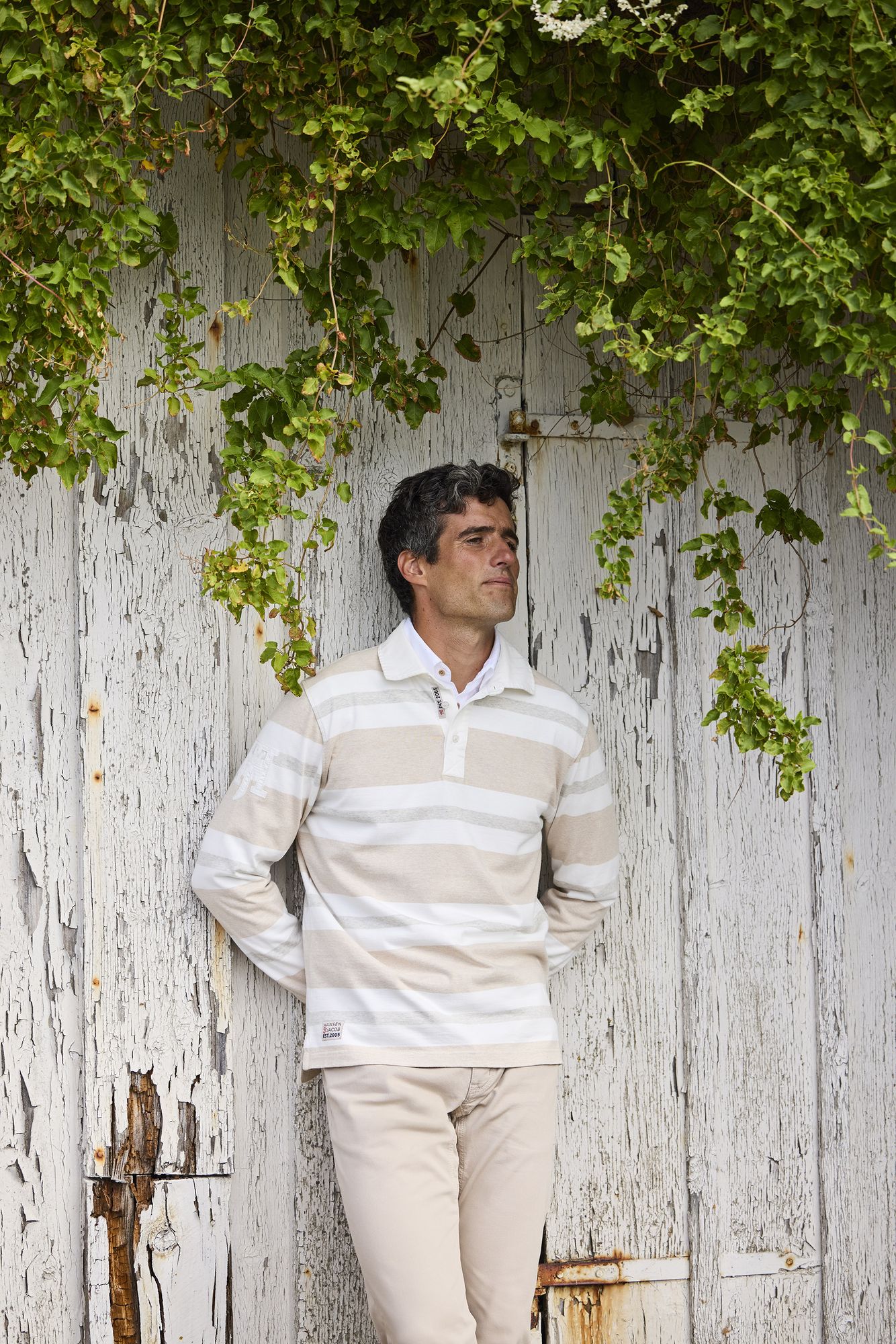 Y.D. Stripe Rugger, Sand, XXL, Hansen & Jacob - XXL