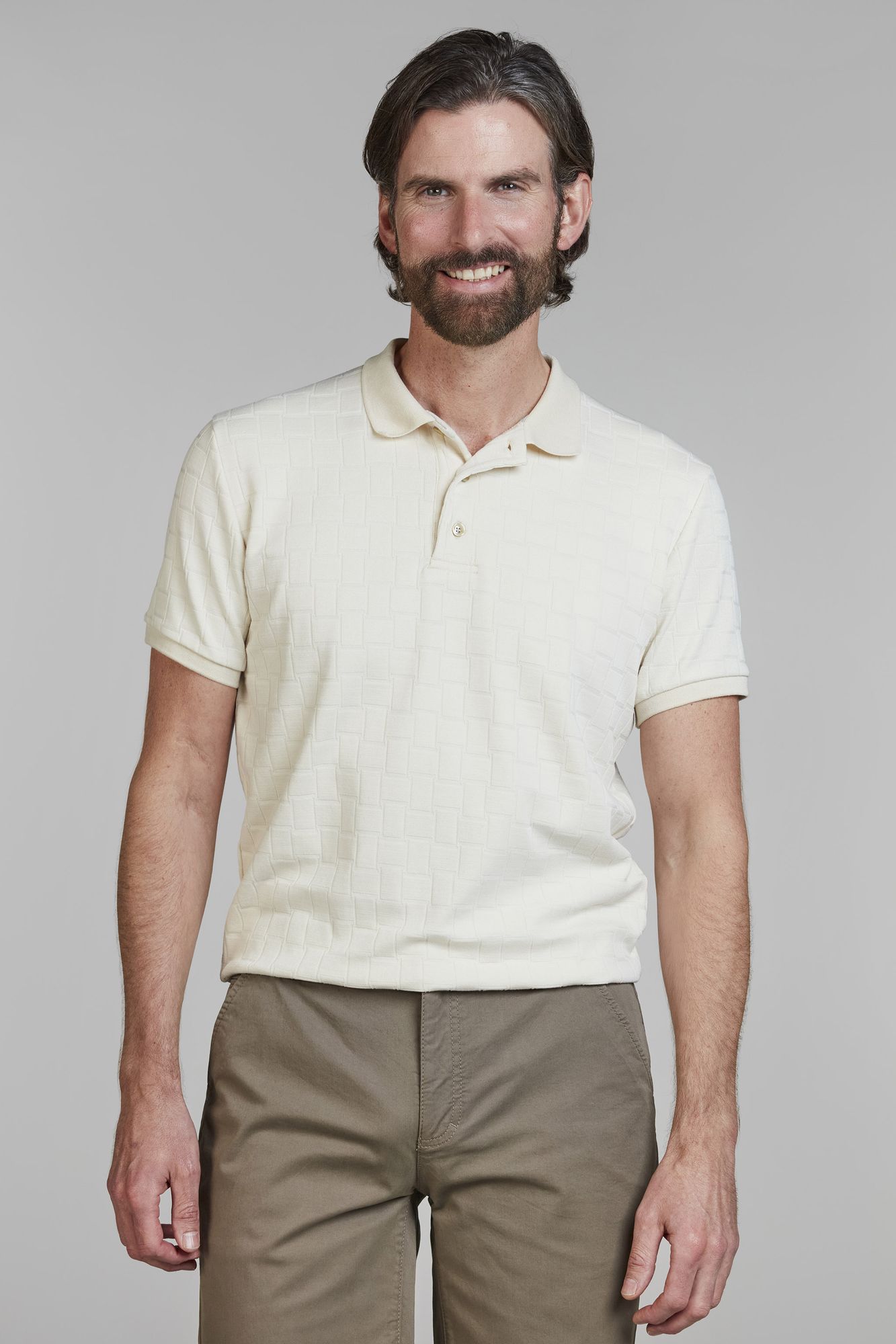 Structure Polo, Vit, XXXL, Hansen & Jacob - XXXL