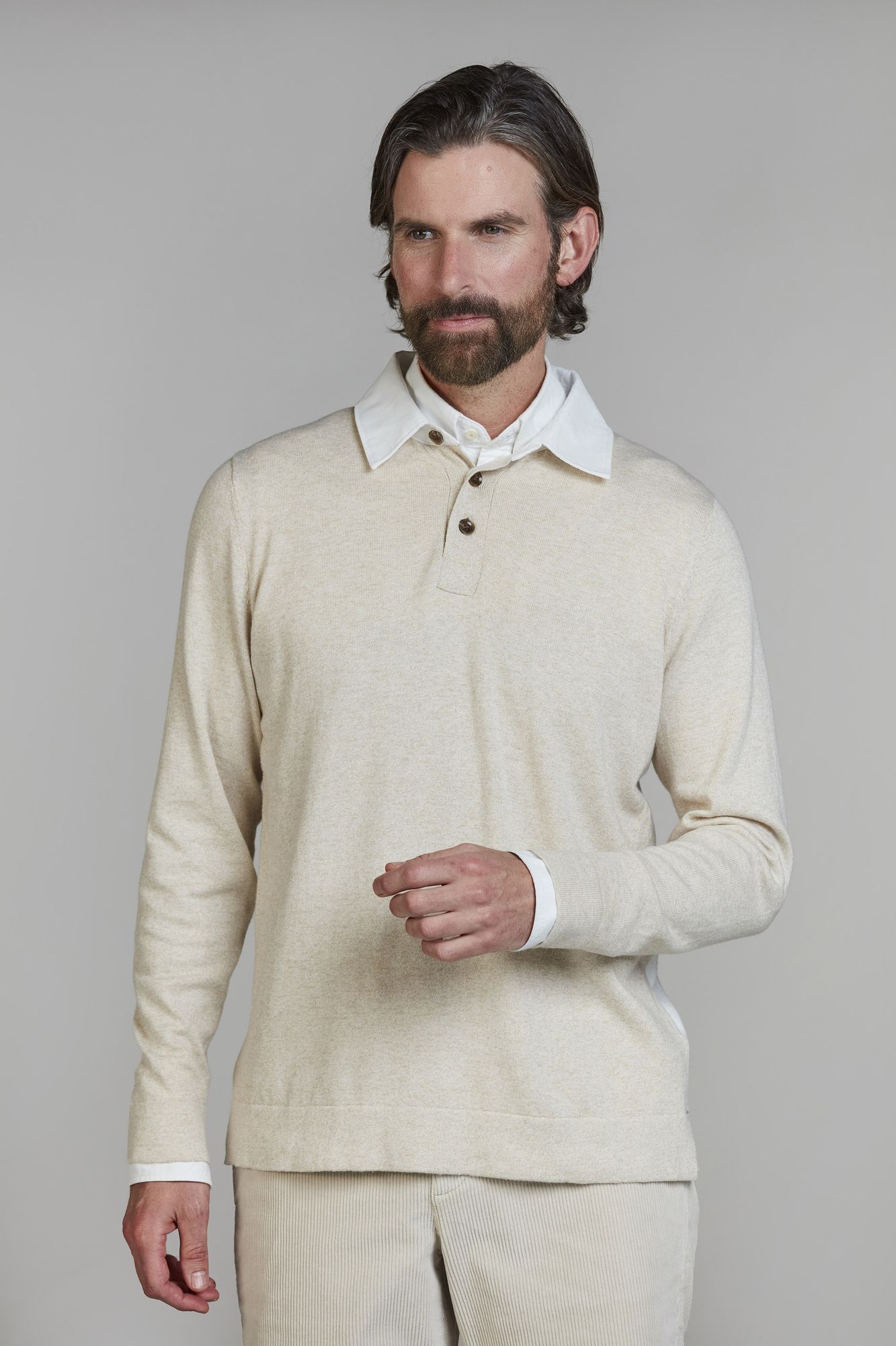 Rugger Style Knit, Beige, XXXL, Hansen & Jacob - XXXL