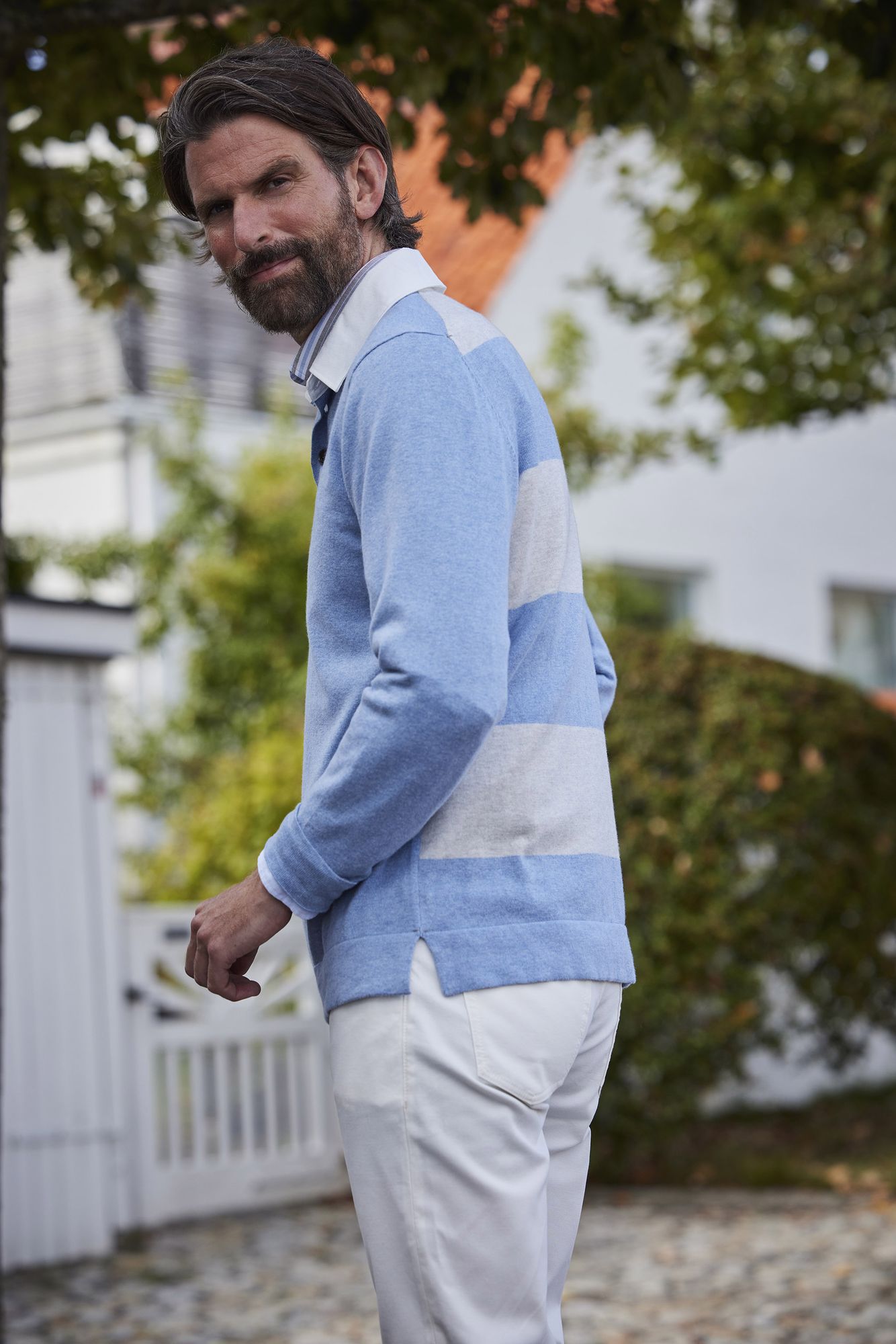 Rugger Style Knit, Mellan Blå, XXL, Hansen & Jacob - XXL