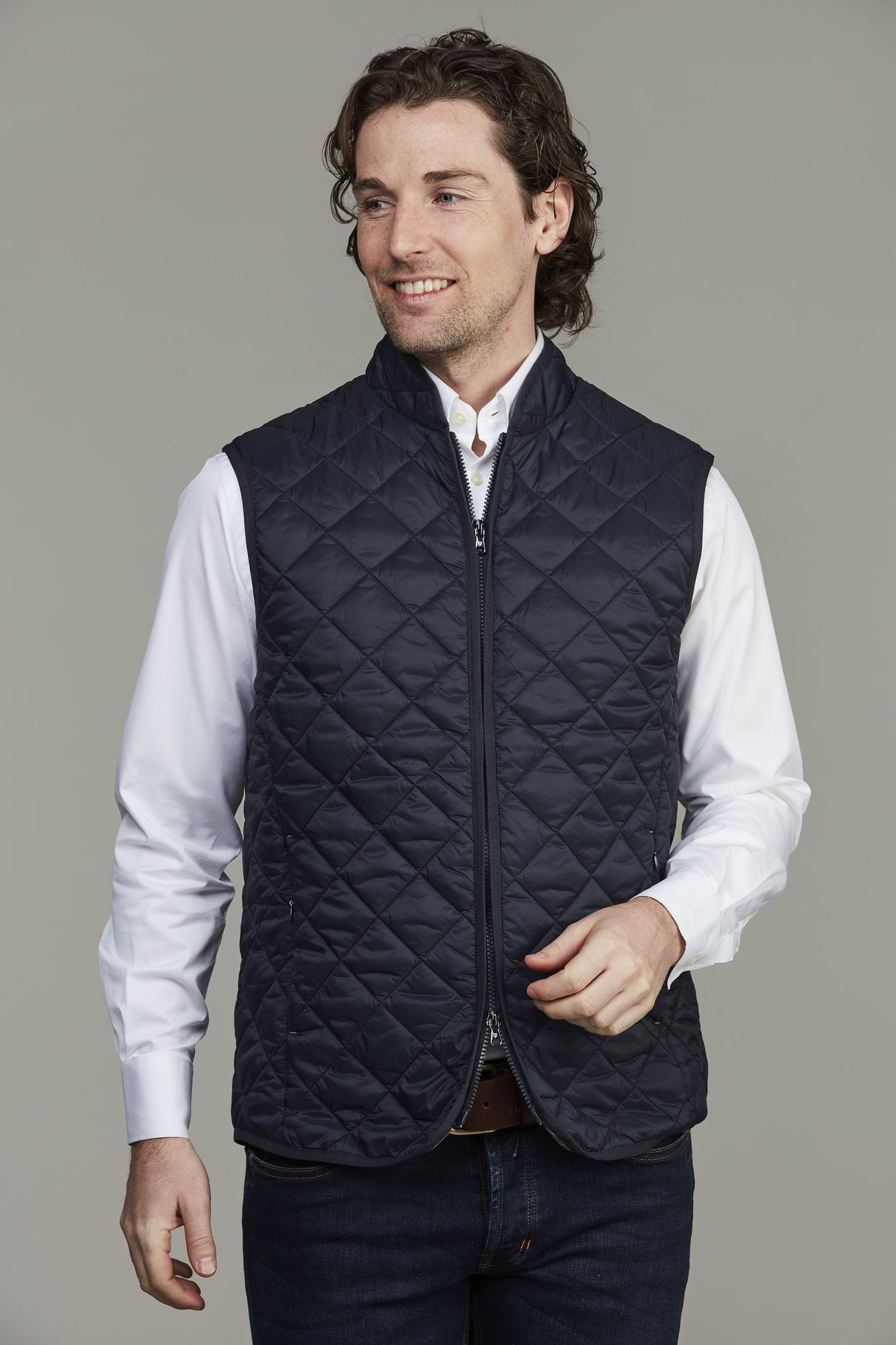 Coredo Quilted Vest, Marinblå, XXXL, Hansen & Jacob – XXXL