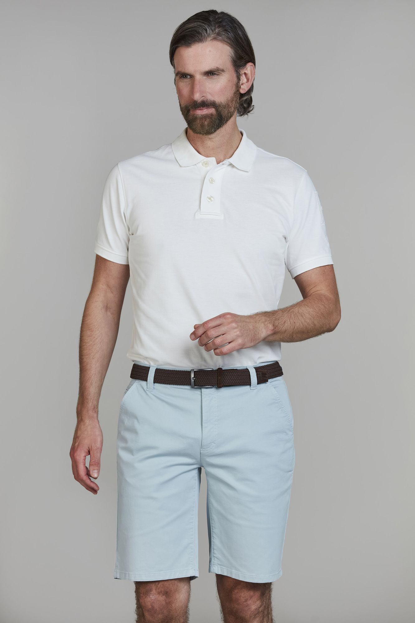 Classic Chino Shorts, Ljus Blå, S, Hansen & Jacob – S