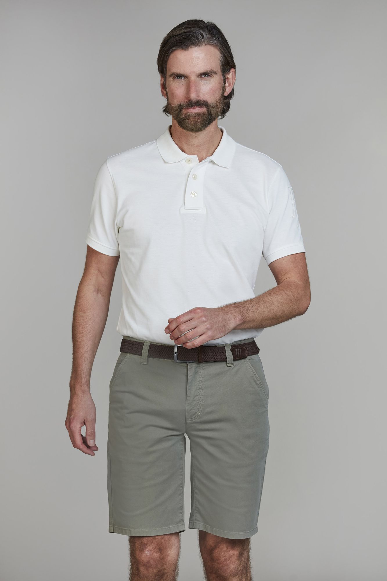 Classic Chino Shorts, Khakigrön, XXXL, Hansen & Jacob - XXXL