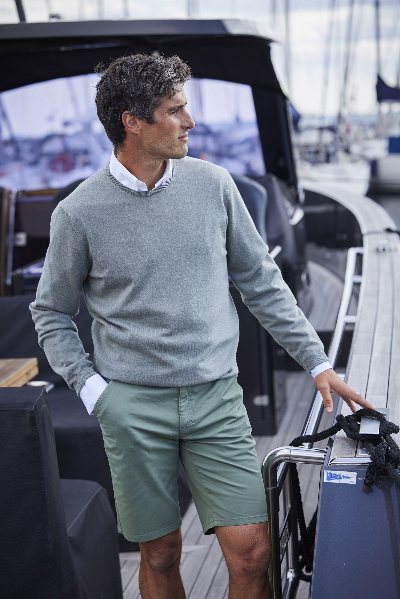 Classic Chino Shorts, Grön, XXXL, Hansen & Jacob - XXXL