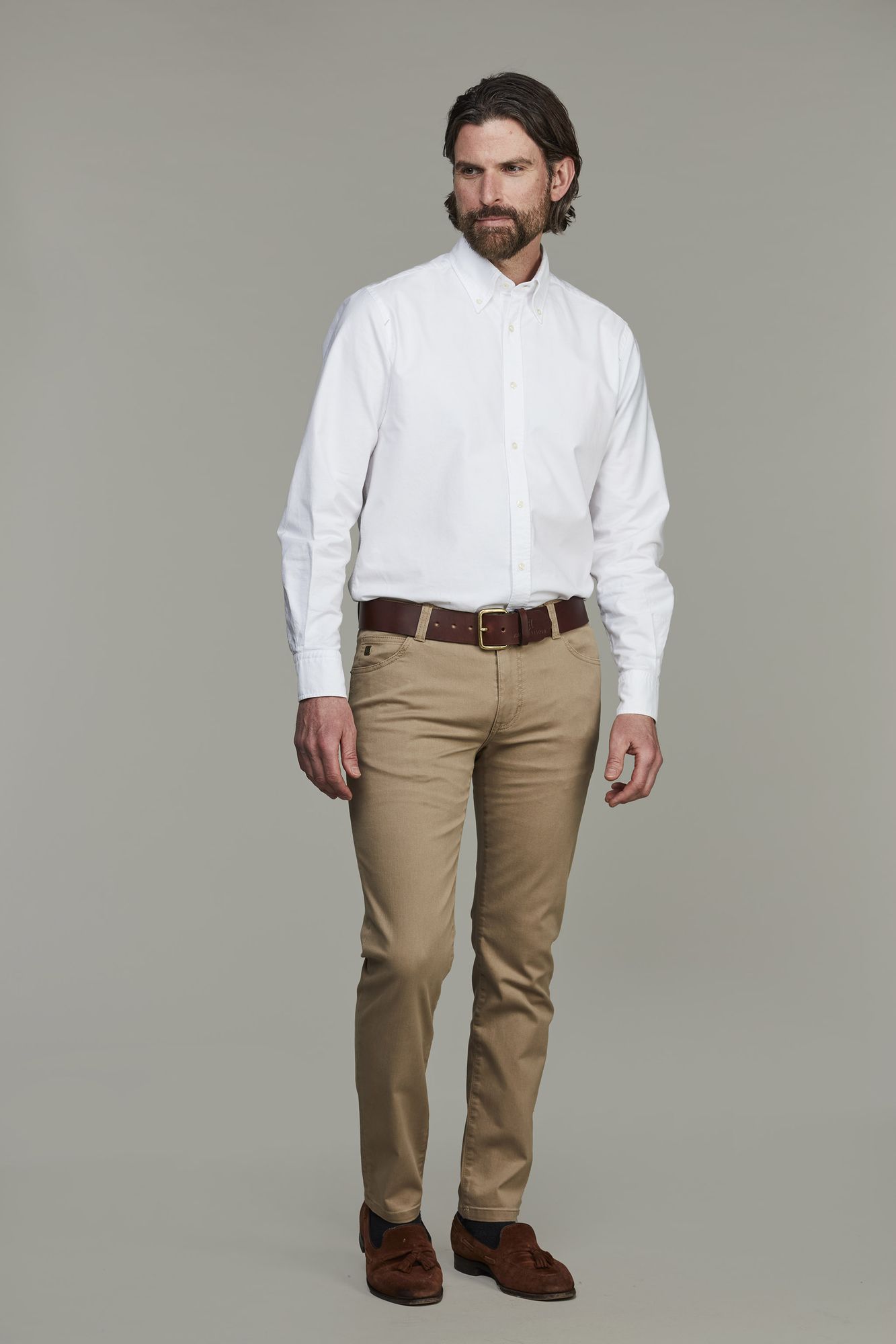 5-pkt Silk Touch Okado, Sand, 36/32, Hansen & Jacob – 36/32