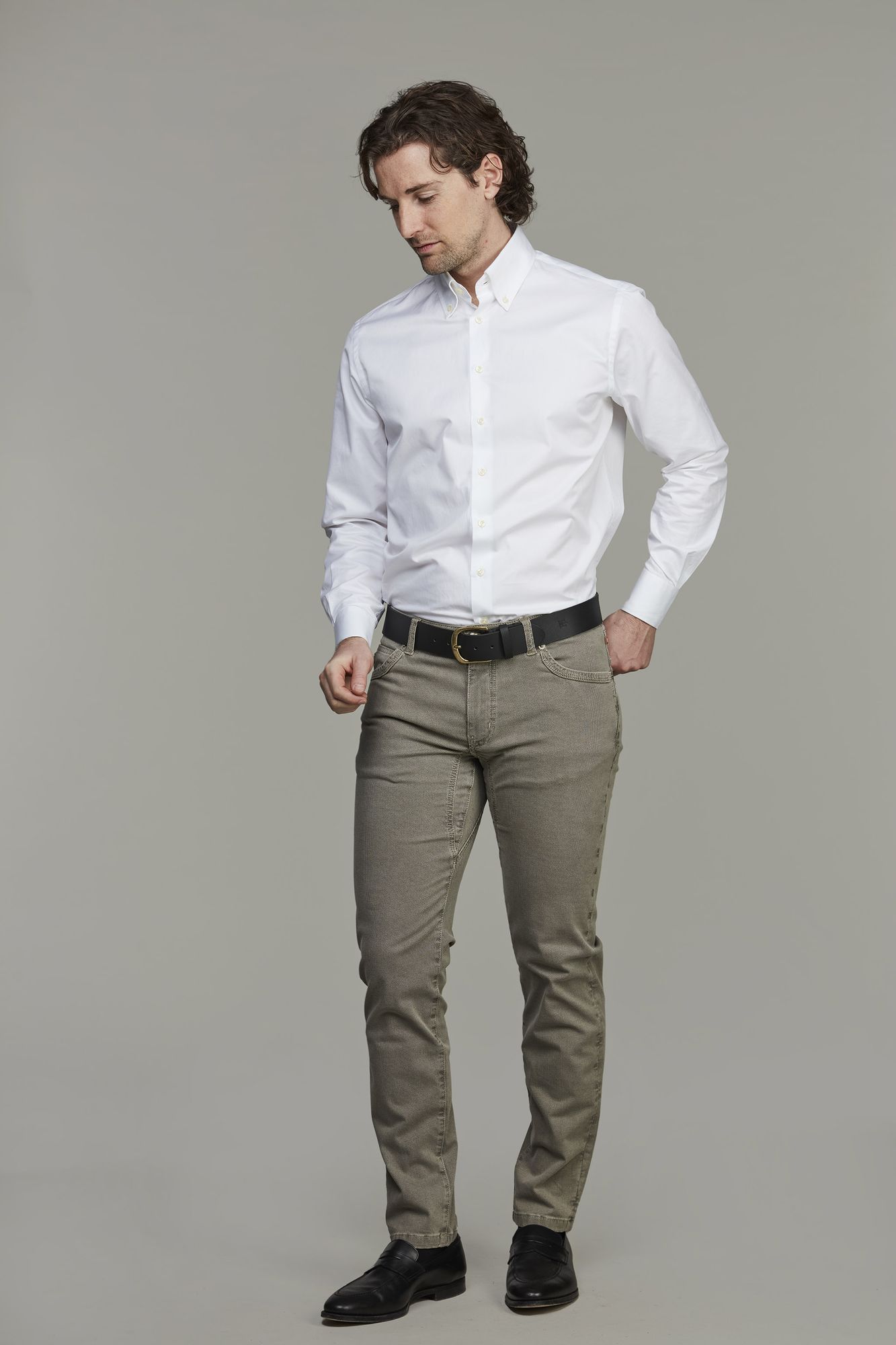 5-pkt Cut´n Sew Bormio Print, Beige 13, 36/32, Hansen & Jacob – 36/32