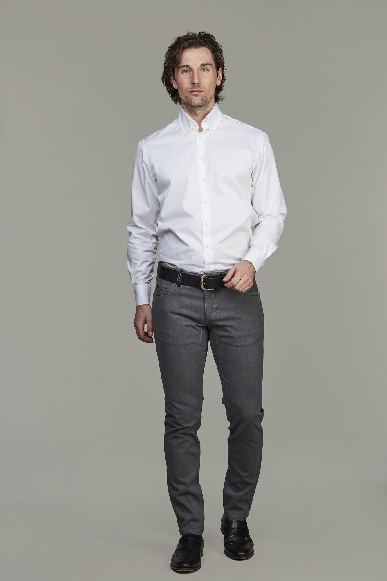 5-pkt Cut´n Sew Satorial Stretch, Grå, 35/30, Hansen & Jacob – 35/30