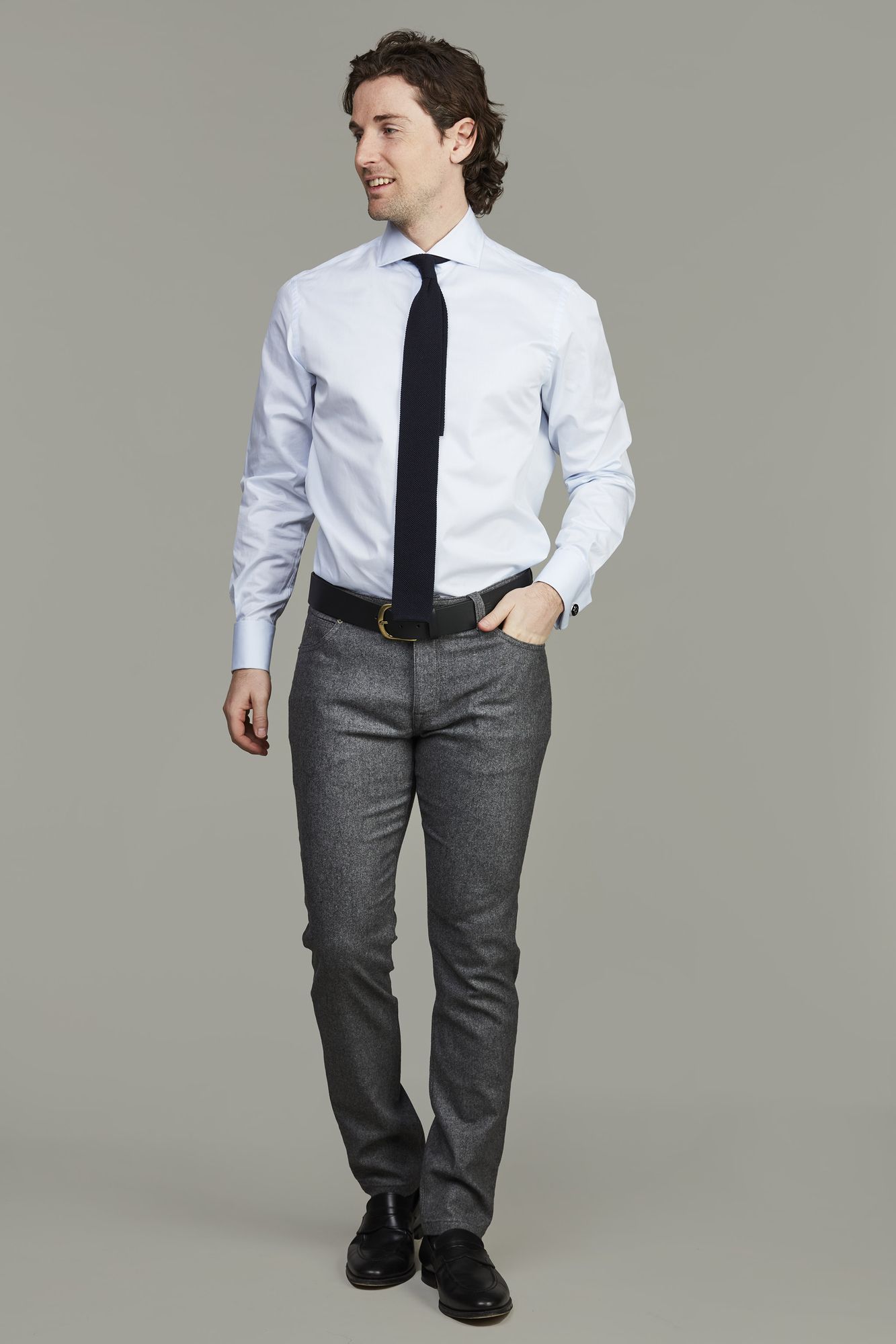 5-pkt Merano Cashmere Blend, Grå, 34/34, Hansen & Jacob – 34/34