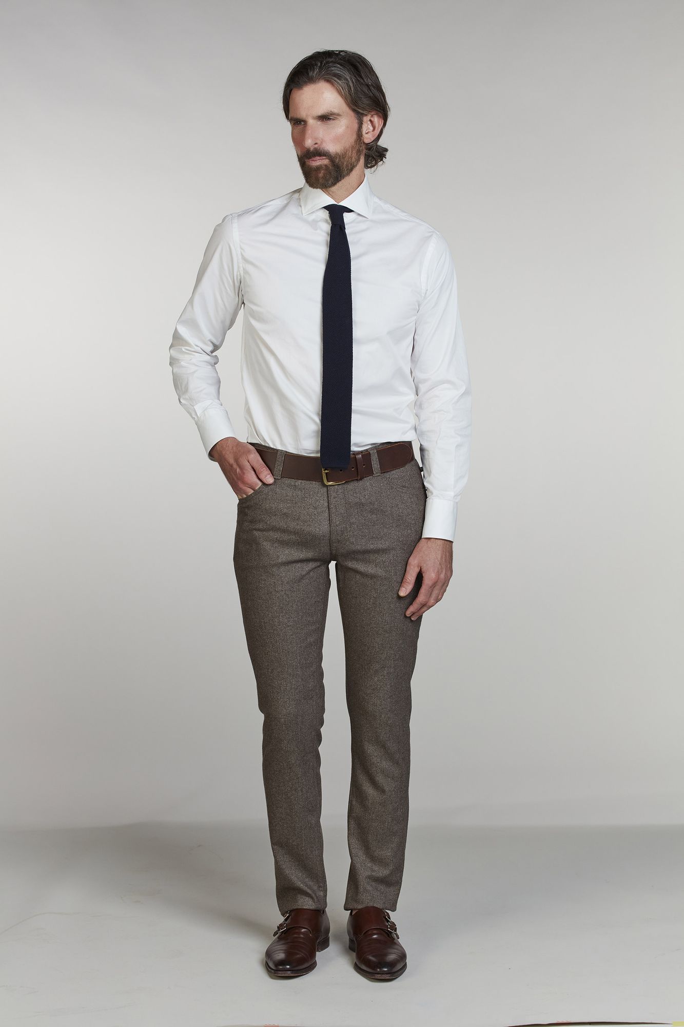 5-pkt Merano Cashmere Blend, Brun, 32/34, Hansen & Jacob – 32/34