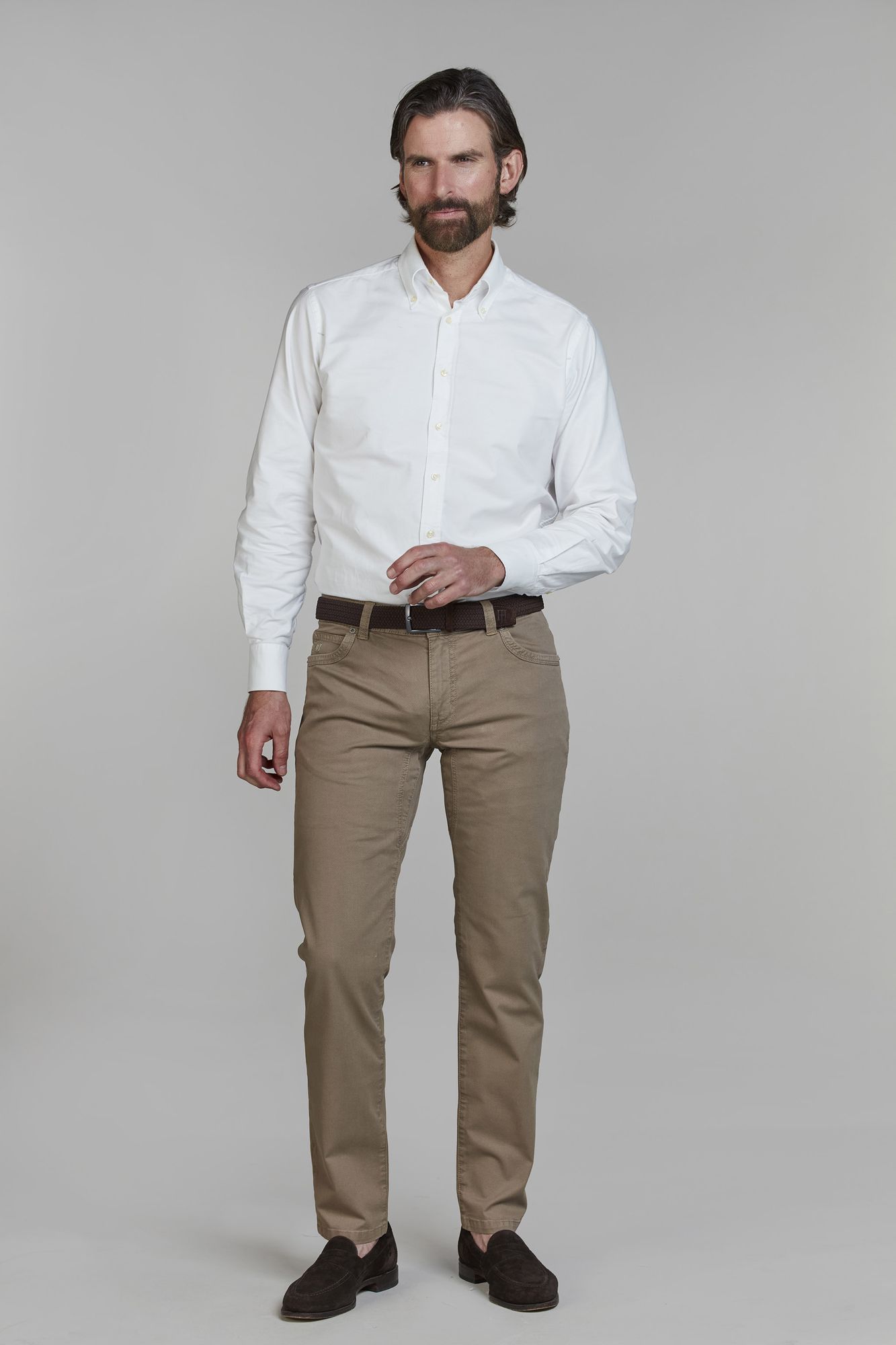 5-pkt Cut N´Sew Fiji Print, Mörk Beige, 35/34, Hansen & Jacob – 35/34