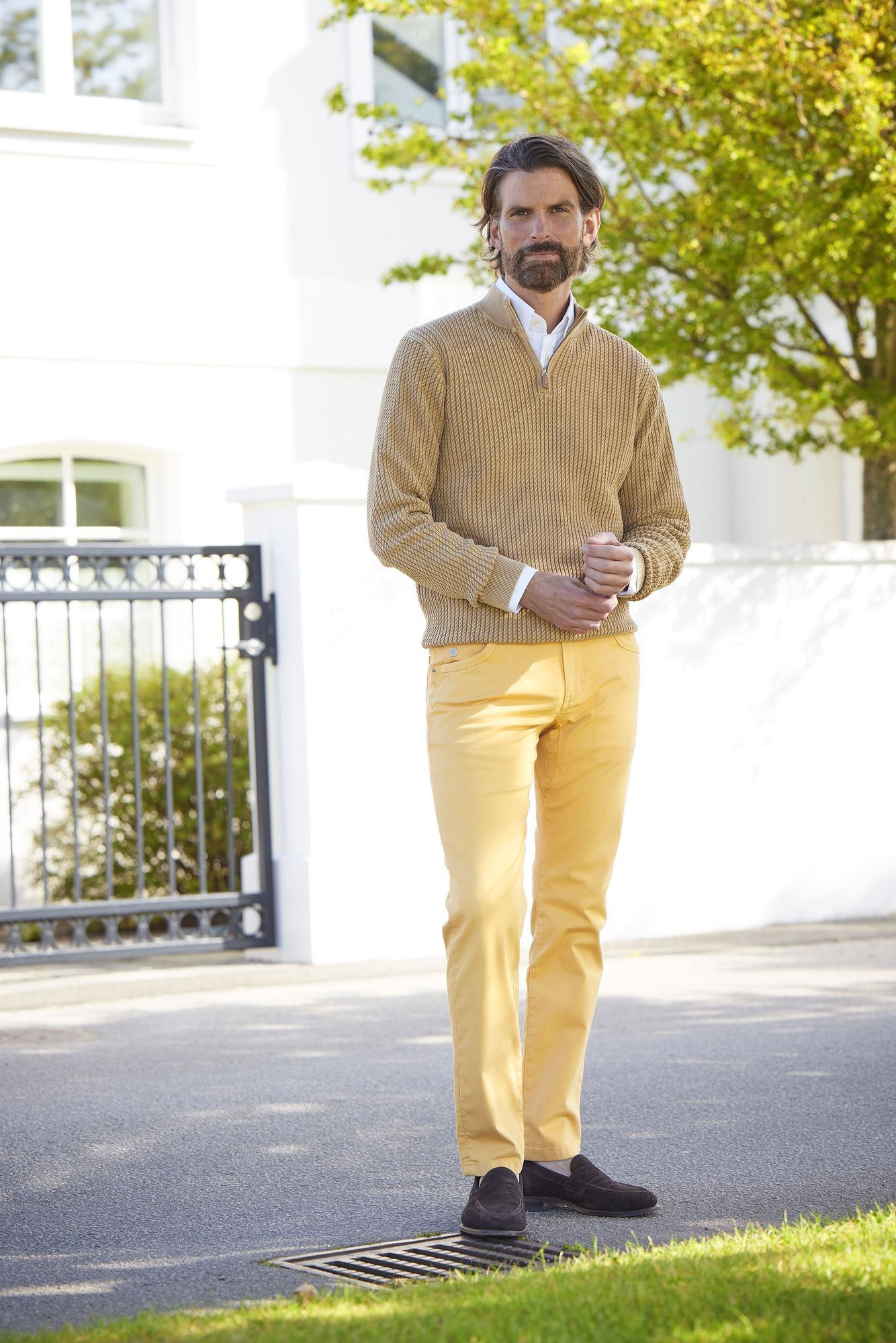 5-pkt Cut N´Sew Pan Oxford, Gul, 35/34, Hansen & Jacob – 35/34