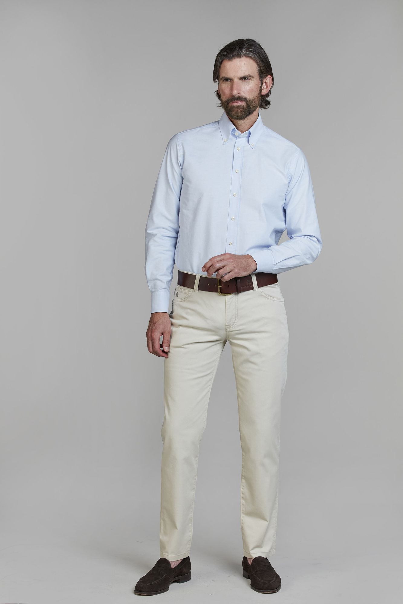 5-pkt Clearwater Stretch, Offwhite, 38/34, Hansen & Jacob – 38/34