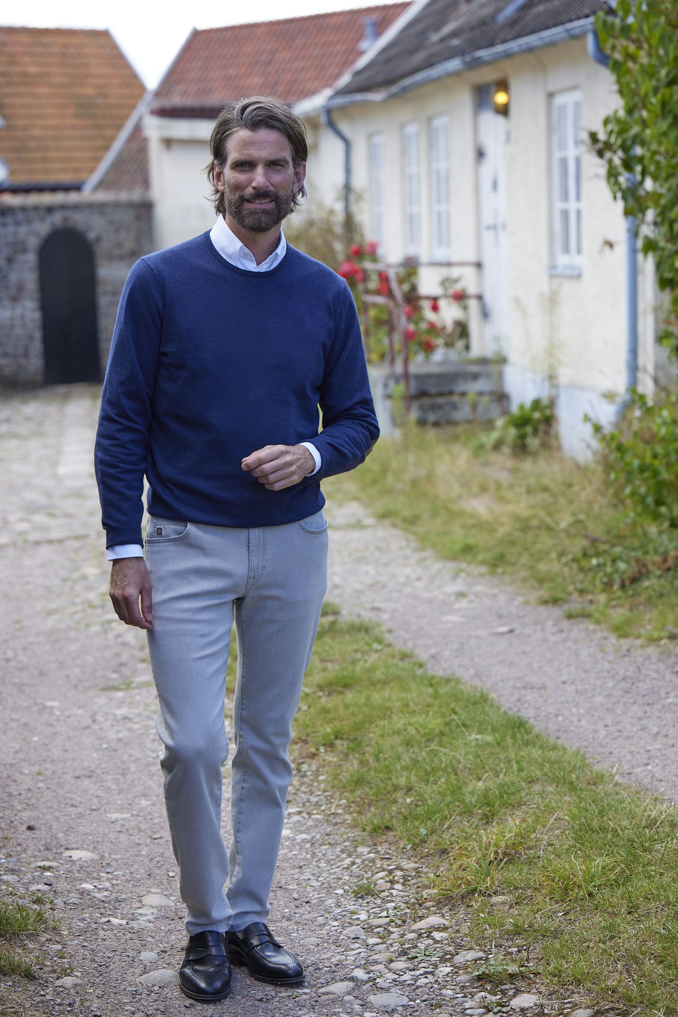 Exklusiva Jeans, 5-pkt Cape Town Coloured Denim, Ljusgrå, 30/32, Hansen & Jacob – 30/32